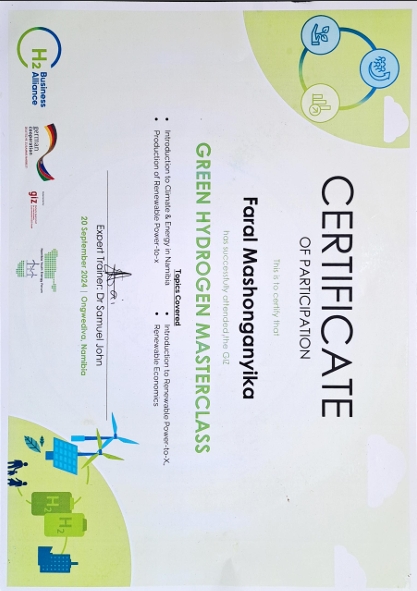 Green Hydrogen Masterclass Certificate